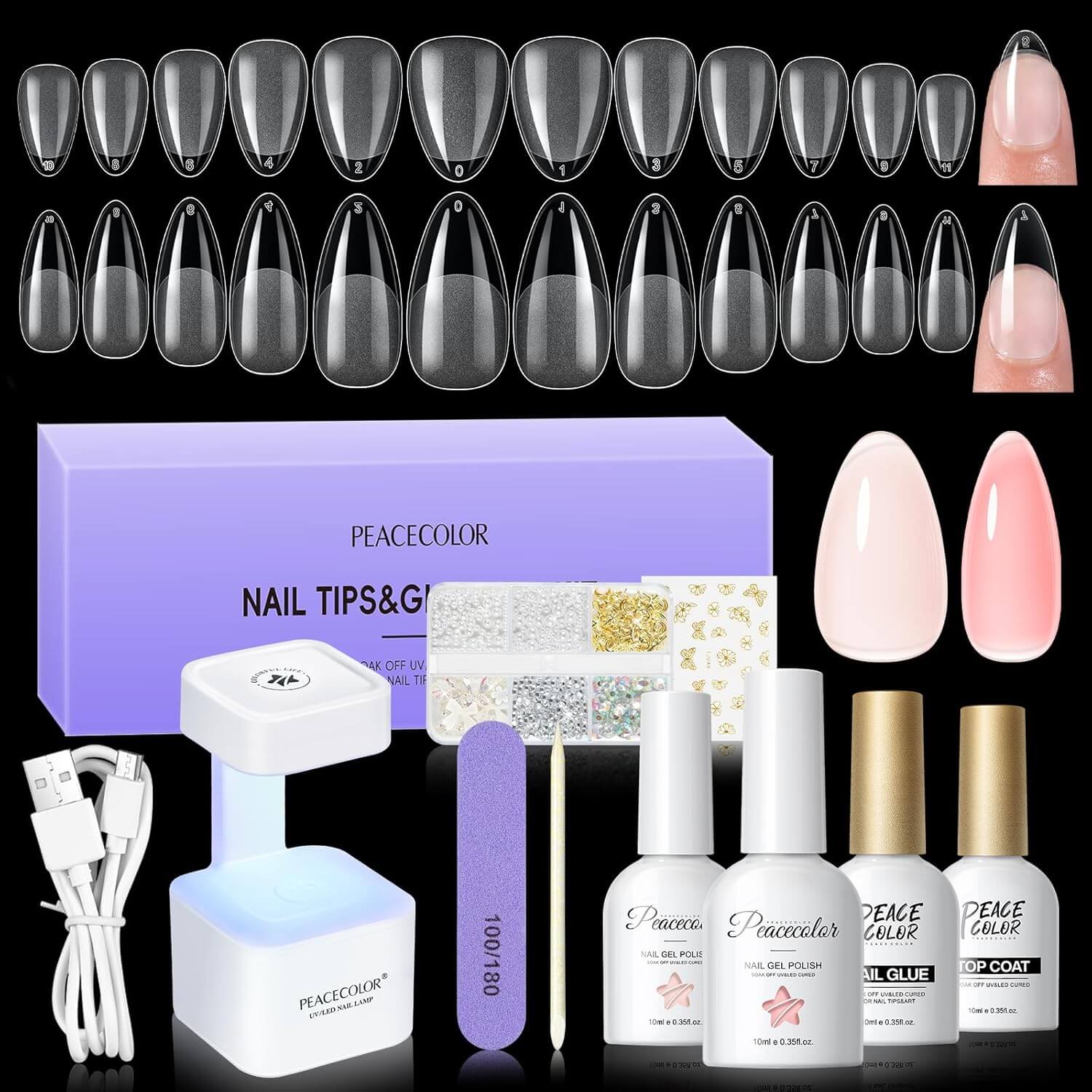 Poly Gel Nail Extensions